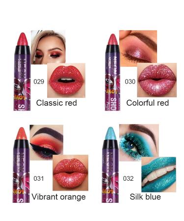 Corleone 12 Colors Eyeshadow Stick Set - Shimmer, Matte & Glitter | Long Lasting, Waterproof & Holographic Makeup - Buy Online on GoSupps.com