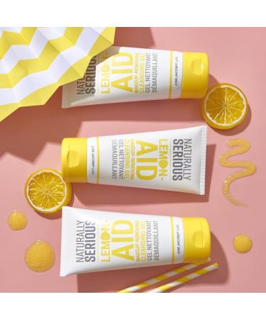 Naturally Serious Lemon-Aid Makeup-Removing Cleansing Gel | Vegan & Cruelty-Free Vitamin C Gel Cleanser for Oily Skin - 4 Fl Oz - Buy Online on GoSupps.com