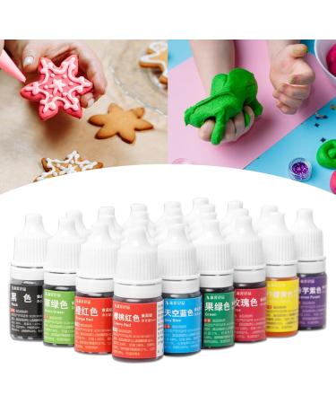Liquid Food Color Dye | Food-Grade Icing Colors 25 Color Concentrated Liquid Food Colouring Set for Baking Cookie Icing Decorating Fondant 10ml  - Buy Online on GoSupps.com