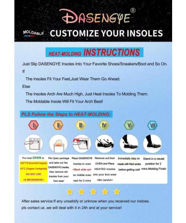 Plantar Fasciitis Insoles for Pain Relief | Heat Moldable Orthopedic Arch Support | Size 5.5-6 Black Women - Buy Online on GoSupps.com