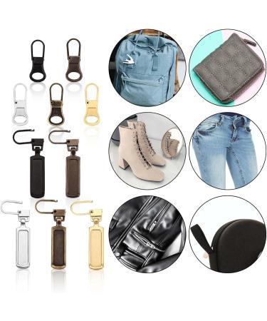 15-Piece Zipper Pull Replacement Set | Extrolance Zipper Tappers for Backpacks Jackets Luggage & Handbags - 3 Designs 5 Colors - Buy Online on GoSupps.com