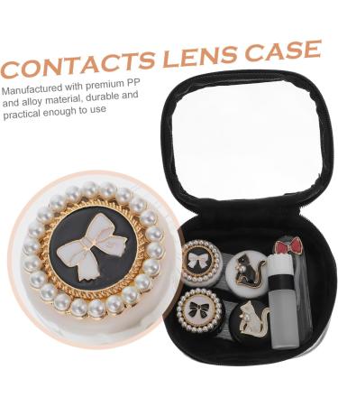 Solustrie 1 Set Contact Lens Container with Tweezer & Holder Cartoon Travel Box in Multiple Colors 11x9cm - Buy Online on GoSupps.com