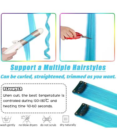 Clip-In Hair Extension Highlights Streaks (Pink) - Buy Online on GoSupps.com