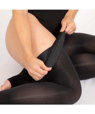 RIEMTEX PREMIUM Compression Stockings Class 2 CCL2 23-32 mmHg Open Toe Thigh Highs for Women & Men - Size 2 - Black - Buy Online on GoSupps.com