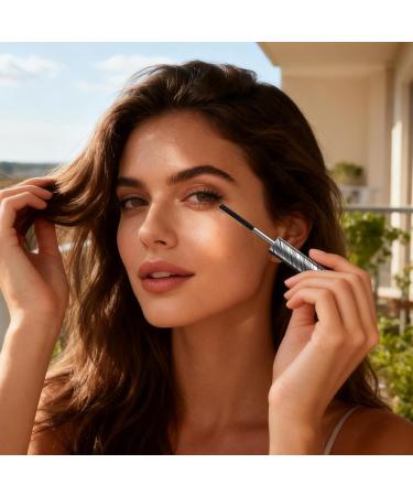 Curling Mascara Long-Lasting Curling and Lengthening Makeup | Intense Volume Black Mascara for Women For Everyday Wear Travel Dates Work Weddings - Buy Online on GoSupps.com