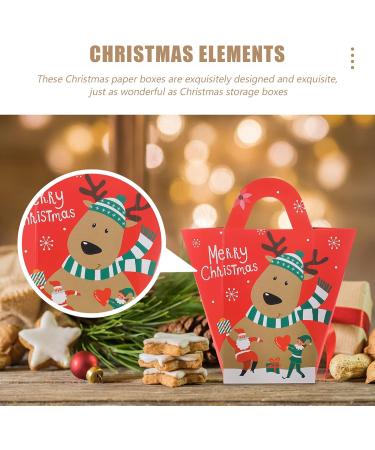 Cabilock Christmas Goody Boxes 20pcs Cookie Candy Boxes Xmas Treats Party Favors - Buy Online on GoSupps.com
