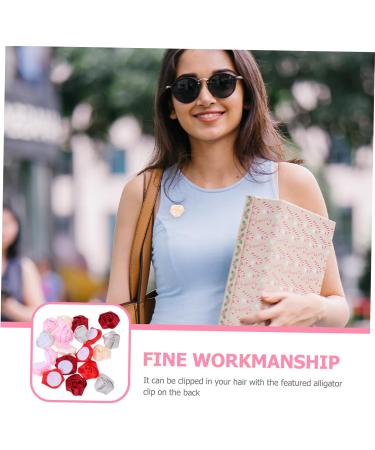 Housoutil 100 Pcs Headwear Material Wedding Hair Accessories Diy Hair 3d Rosebud Diy The Flowers Crafts Bride 3.5X3.5cmx5pcs Assorted Colorx5pcs - Buy Online on GoSupps.com