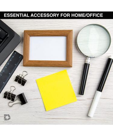 Deluxe Products Classic Handheld Magnifying Glass - Portable Compact Design for Travel  and 3" Glass Lens with 3X Magnification for Reading Small Print  and Hobbyists  Black  (SON-DP-8119) - Buy Online on GoSupps.com