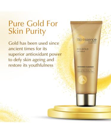Bio-Gold Radiance Cleanser 100g - Nourishing Facial Cleanser for Glowing Skin | Shop Internationally - Buy Online on GoSupps.com