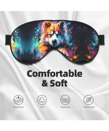 Dog Paw Print Eye Mask - Soft Comfort Unisex Sleep Mask for Travel Yoga & Shift Work - Buy Online on GoSupps.com
