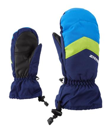 Ziener children's LETTERO AS MITTEN glove junior ski gloves / winter sports | waterproof breathable 4 navy