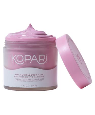 Pink Souffl  Body Mask With Niacinamide  Kaolin Clay  Dragon Fruit & Coconut Oil  Great for Dry Skin  Clarifies  Reduces Appearance of Pores  Helps Reduce Acne & Cellulite  Whipped Texture  8 Oz - Buy Online on GoSupps.com