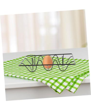 Ciieeo Egg Holder Dispenser Egg Tray Kickstand Egg Holder for Refrigerator Egg Rack for Refrigerator Storage Basket Household 18.00X12.00X3.50CM Black - Buy Online on GoSupps.com