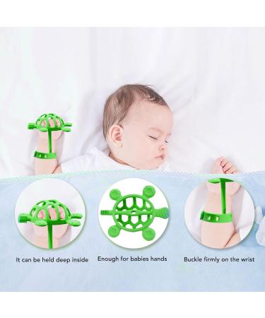 CHICIRIS Baby Teether - Adjustable Food Grade Silicone Toothbrush Cute Design for Sleep (Light Green) | Safe International Shipping - Buy Online on GoSupps.com