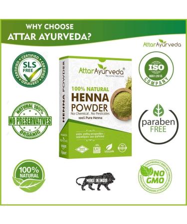 ORGANIZE Attar Ayurveda Natural Henna Powder for Hair 800 gm - Buy Online on GoSupps.com