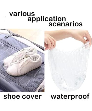 100 Pcs Extra Elastic Waterproof Shower Caps - Clear Plastic Cap for Home, Hotel, Spa & Salon - Portable Disposable Travel Cap - Buy Online on GoSupps.com