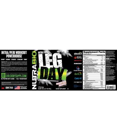 NutraBio Leg Day - Passion Fruit Pineapple - 20 Servings | Premium Pre-Workout for Leg Day | Boost Energy & Performance - Buy Online on GoSupps.com
