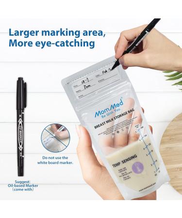 Buy Mommed Breast Milk Storage Bags - 60 Pcs 180ml/6oz Double Sealed for Cooling & Freezing - Ideal for Breastfeeding - Buy Online on GoSupps.com