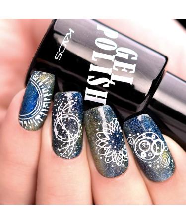 Alexnailart Butterfly Geometry Nail Art Stamping Plate (GE007) - Manicure Print Tool - Buy Online on GoSupps.com