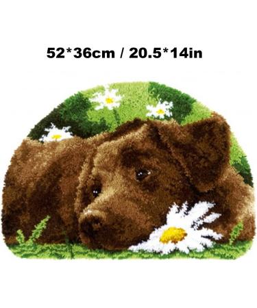 Buyecity Animal Dog Latch Hook Rug Kit for Adults - 20.5x14 | PZD-589 - P1-PZD-589 - Buy Online on GoSupps.com