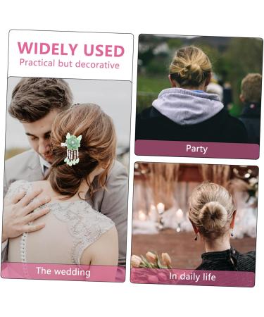 Beavorty 3 Pairs Antique pair clip chinese hair clips women hair vintage tassel hairpin kimono hair barrettes hair accessories hair jewelry Japanese-style clip Glass Miss - Buy Online on GoSupps.com