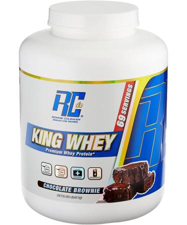 Ronnie Coleman King Whey Chocolate Brownie 5lb - Best Whey Protein with Added Whey Isolate - Buy Online on GoSupps.com