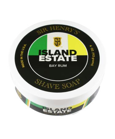 Luxury Shaving Soap by Sir Henry's. Rich Lather Gives a Smooth Comfortable Shave. (Island Estate)