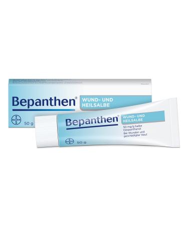 Bepanthen wound and healing ointment supports healing in small superficial wounds and scaly-cracked skin areas 50g 50 g (1 Pack)