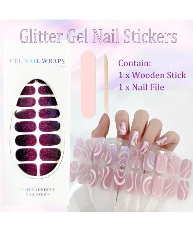 22 Stickers False Nails - Press on Nails - Soft Self-Adhesive Gel Nail Stickers - Upgrade Long-Lasting Fake Nails Stick on Nails for Women and Girls Nail Art No UV/LED Lamp Required - Buy Online on GoSupps.com