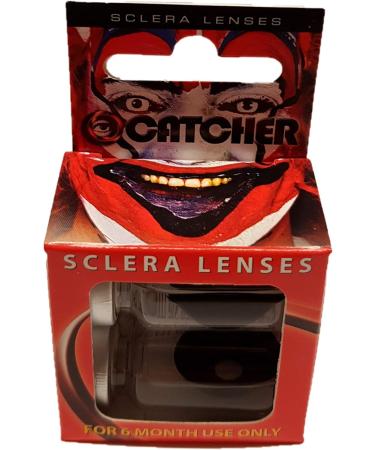 Eyecatcher 84091541-S03 Black Colored Sclera Contact Lenses - 1 Pair for Carnival Mardi Gras Halloween - 6 Months Use - Buy Online on GoSupps.com
