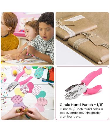 MyArTool 1/8 Hole Punch  Handheld Single Hole Punch with Soft Grip  Hole Puncher Single for Easy and Quick Holes in Cardstock  Binder or Paper  Perfect for Crafts  Arts and Designs 1/8 Inch - Buy Online on GoSupps.com