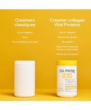 Vital Proteins Creamer Collagen Vanilla - Collagen Peptides - Skin Nails Hair - No Added Sugars Gluten Free Vanilla Flavor - 10g per serving - Box of 295g. - Buy Online on GoSupps.com