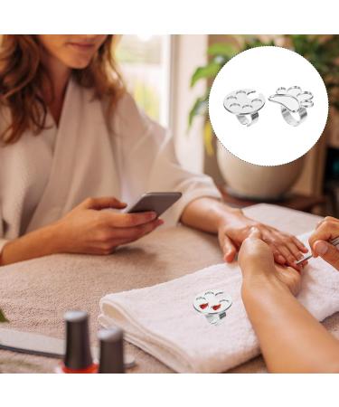 GALPADA Anneau M langeur de Vernis Ongles R glable en Alliage de Zinc Lot de 2 Bagues Palette 5 Puits pour Maquillage et Nail Art Mixage Pr cis Adapt Tous les Doigts Usage - Buy Online on GoSupps.com
