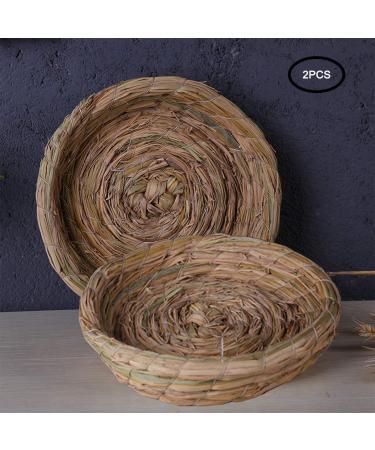 Orgrimmar Handmade Woven Straw Bird Nest Breeding House for Small Pets - 2PCS - Buy Online on GoSupps.com