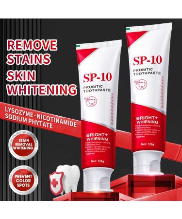  Ziennhu Probiotic Toothpaste | 120g Probiotic Teeth Whitening Toothpaste for Breathing | Gentle Natural Cleaning Products for Daily Care - Buy Online on GoSupps.com