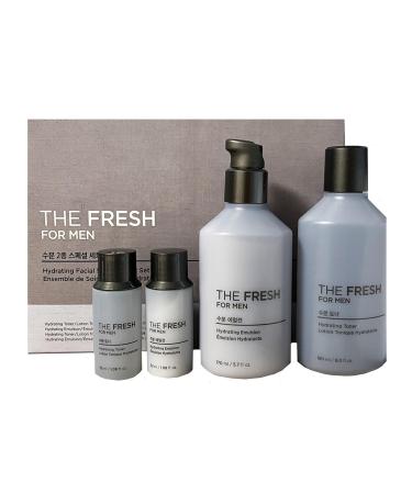 The Fresh for Men Hydrating Toner & Emulsion Set Hydration for Oily to Combination Skin