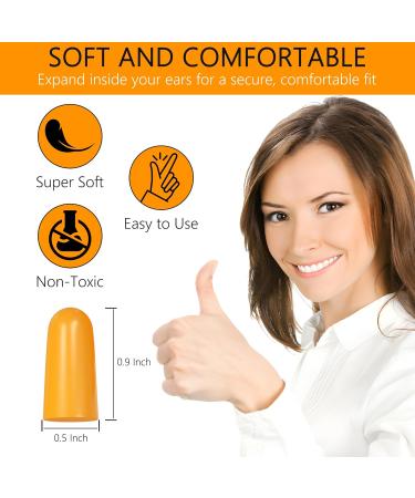 Quality Foam Ear Plugs - 10 Pairs 32dB Noise Cancelling Disposable & Individually Wrapped for Sleeping Construction Shooting and Music - Buy Online on GoSupps.com
