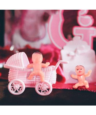 60 Pcs 1' Mini Plastic Babies Crafting Baby Dolls for Baby Shower Shower ice Cube Game Party Decorations Baby Birthday Party Favors Baby Bathing Brown - Buy Online on GoSupps.com