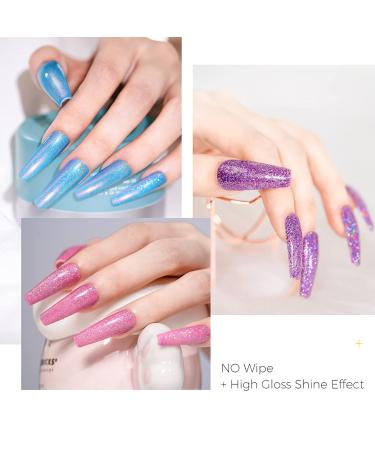 BURANO No Wipe Gel Base Top Coat Set - Shine and Long Lasting Finish for Nail Gel Polish - Soak Off LED Gel for Home DIY and Salon - Buy Online on GoSupps.com