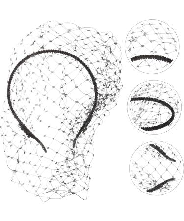 IMIKEYA Mesh Headband Bride Headband Mesh Veil Hair Band Bride Hair Band with Veil Headwear for Women Mesh Hair Band Womens Headband Wedding Party Veil Wedding Veil Scarf Woman Halloween - Buy Online on GoSupps.com