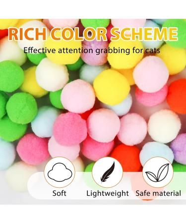 BGTLJKD 100-Piece Interactive Cat Toy Balls - Plush Noiseless Balls for Kittens & Cats | Perfect for Indoor Play & Training - Buy Online on GoSupps.com