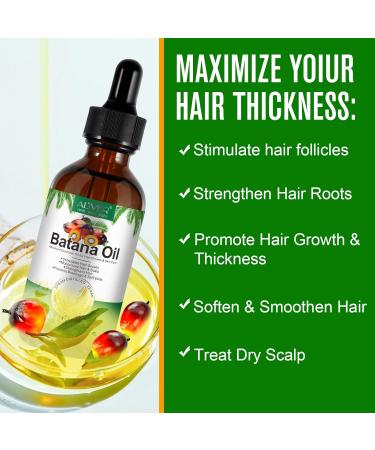 Pure Organic Batana Oil - Cold-Pressed Hair Oil for Hydration & Repair | 60ml | Natural Skin & Body Care - Buy Online on GoSupps.com