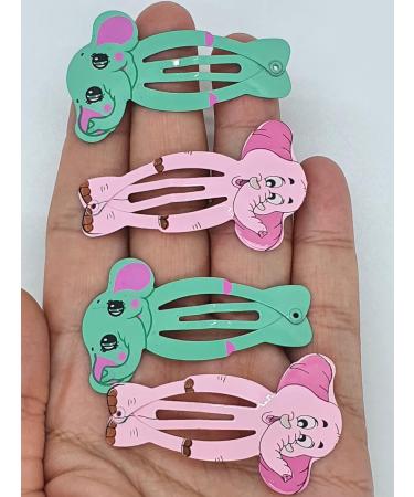Adorable Elephant Hair Clips for Girls - Kids Snap Metal Hair Accessories - Buy Online on GoSupps.com