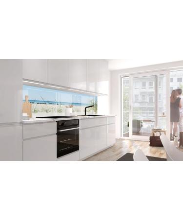 Premium Dune View Kitchen Back Wall Stickers - Self-Adhesive Glass Look - 60x280cm | Durable Hard PET Material - Buy Online on GoSupps.com
