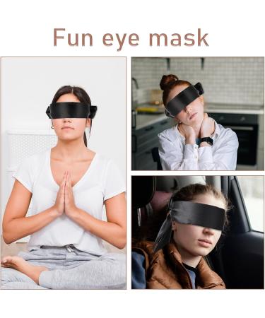 2 Pack Adjustable Blackout Eye Cover - Soft Satin Sleep Mask for Men & Women - Perfect for Sleeping & Meditation - Buy Online on GoSupps.com