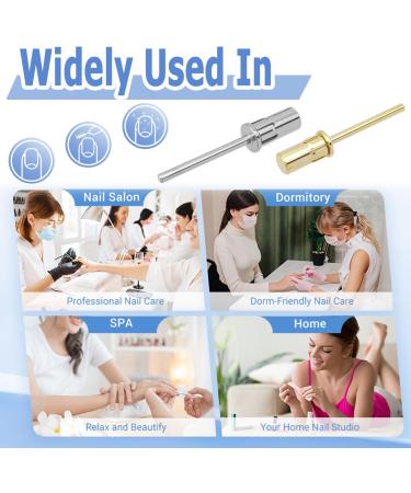 Mesee 2 Pieces Nail Sanding Bands Mandrel Bit Set 2.35mm Shank Easy-Off E-file Nail Drill Mandrel Bits for 6.5mm Small Sanding Bands Acrylic Gel Nails Manicure and Pedicures Care - Buy Online on GoSupps.com