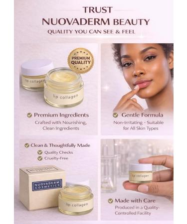 Nuovaderm Beauty Lip Collagen Primer 2 Pack (0.7 oz Each) Hydrating Lip Primer & Overnight Lip Mask Smooths Dry Lips Non-Sticky Lip Balm Base for Lipstick Day & Night Use - Buy Online on GoSupps.com