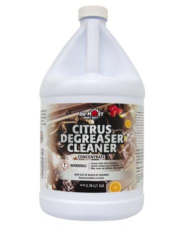 Heavy Duty Citrus Degreaser Cleaner Concentrate Biodegradable Clean & Remove Grease Grime Oil Tar Ink Rubber Mark Food Soil 1 Gallon