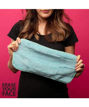 ERASE YOUR FACE Reusable Makeup Removing Cloth - 8 Pack in Pink/Black | Eco-Friendly & Gentle Cleansing - Buy Online on GoSupps.com