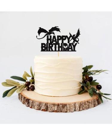 Dragon Theme Cupcake Topper - Mythical Torte Decoration for Young Weddings & Birthday Parties | Realistic Cake Attachment | Party Animal Decor - Buy Online on GoSupps.com